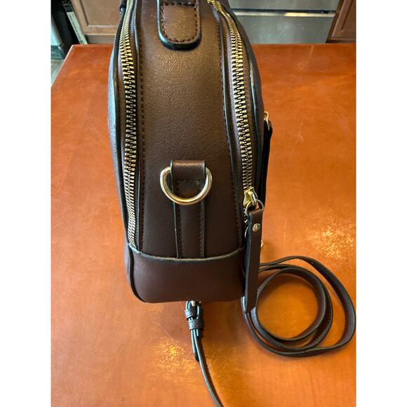 Queen Bee Stripe Crossbody Boxy Satchel Bag Purse Designer-Inspired - Picture 6 of 12